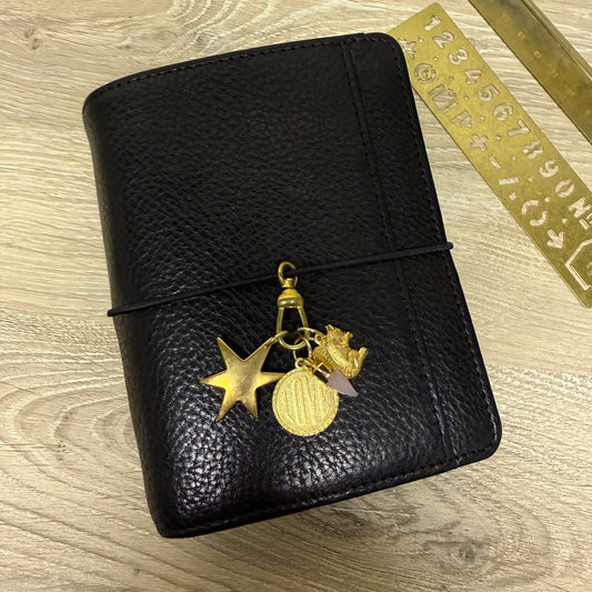 Funky Star Brass Charm for Traveler's Notebook