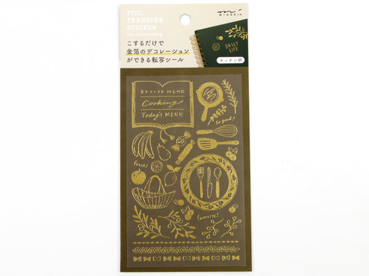 Midori Gold Foil Transfer Stickers