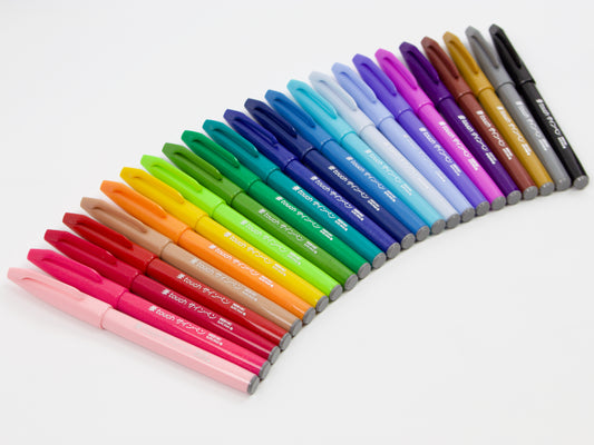 Pentel Fude Touch Sign Pen 24 Color Set