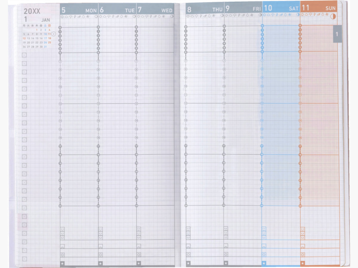 Jibun Techo Diary Mini 2027 (B6 Slim)