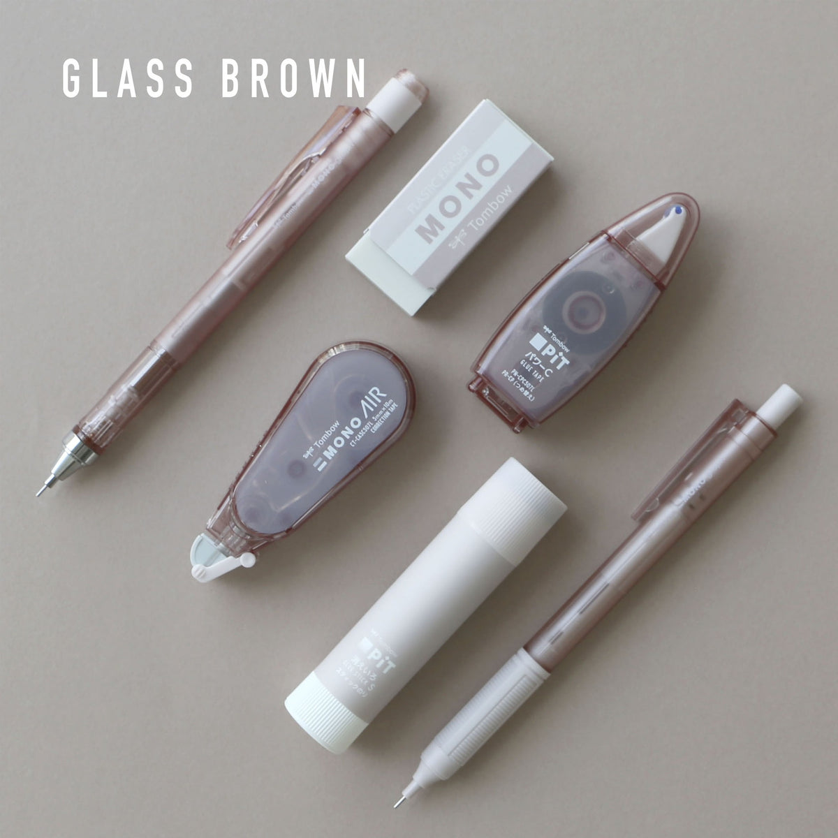 Tombow Mono Plastic Eraser Pastel Glass Limited Edition
