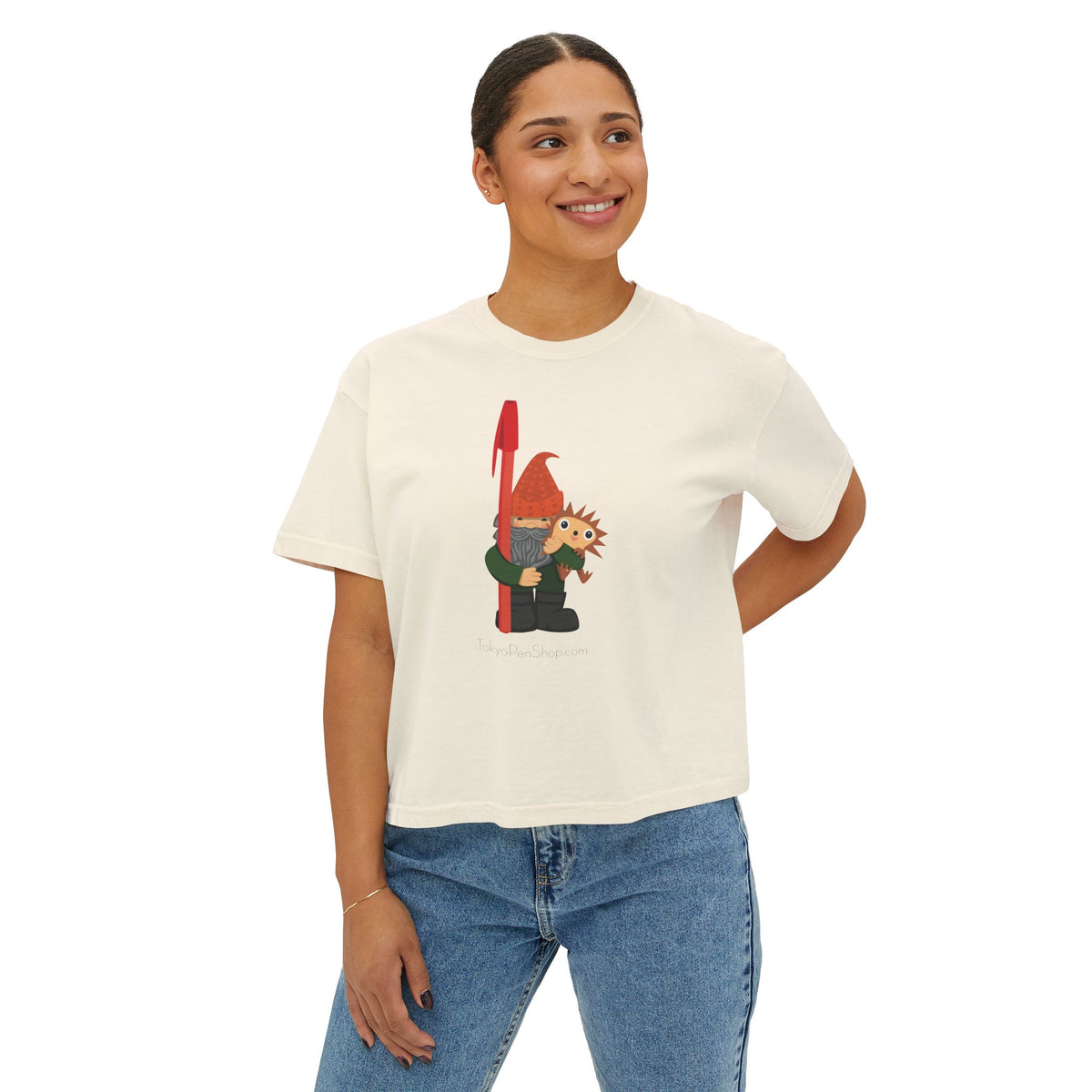 Tokyo Pen Shop Hiro with Gnome Women's Boxy Tee