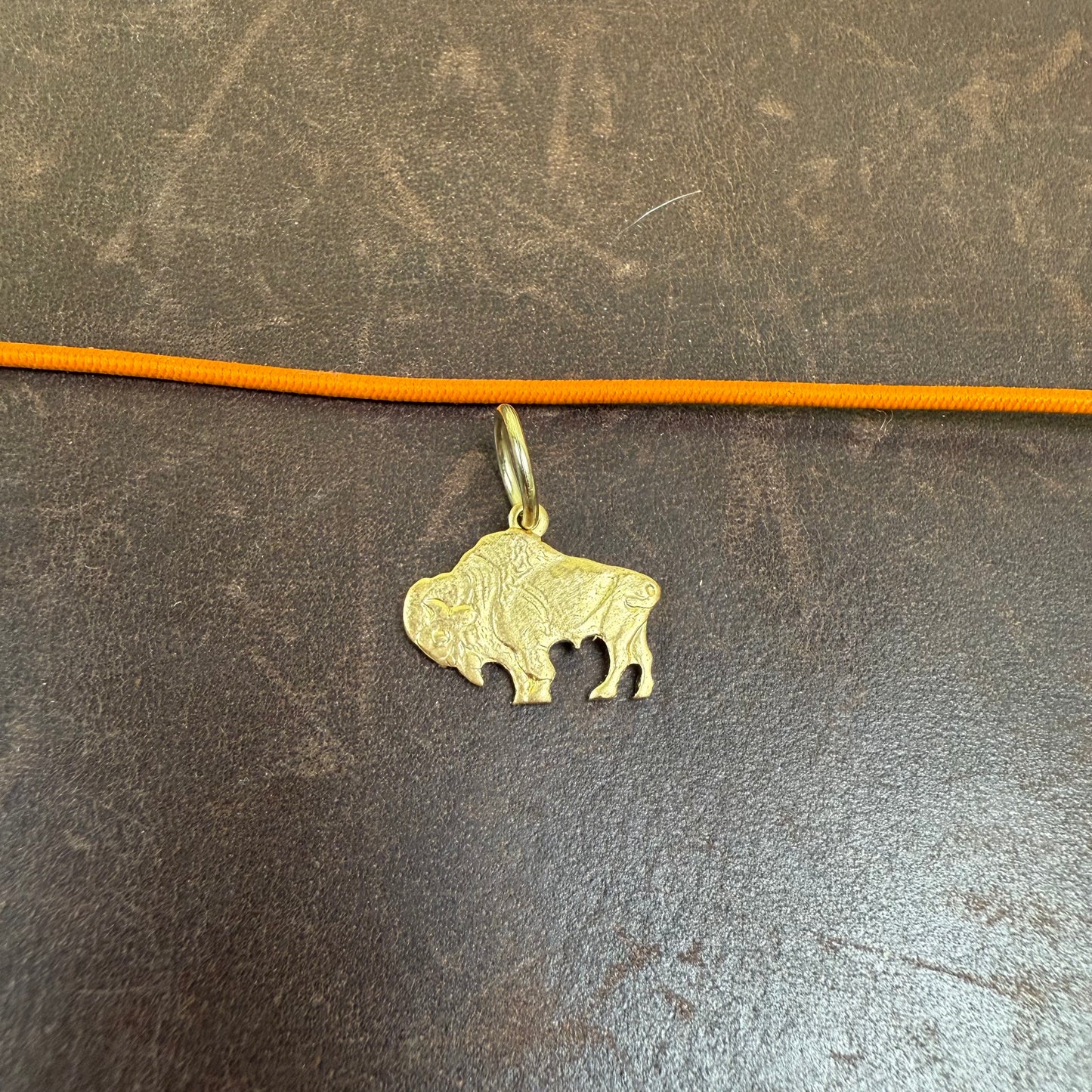 Bison Brass Charm for Traveler's Notebook