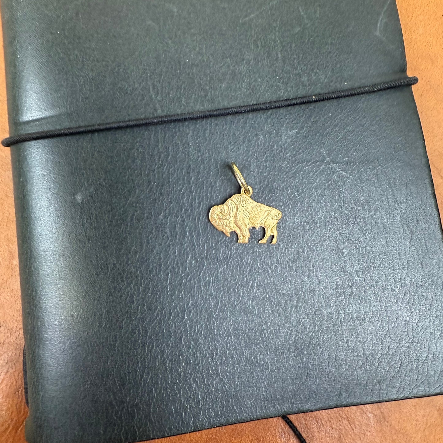 Bison Brass Charm for Traveler's Notebook