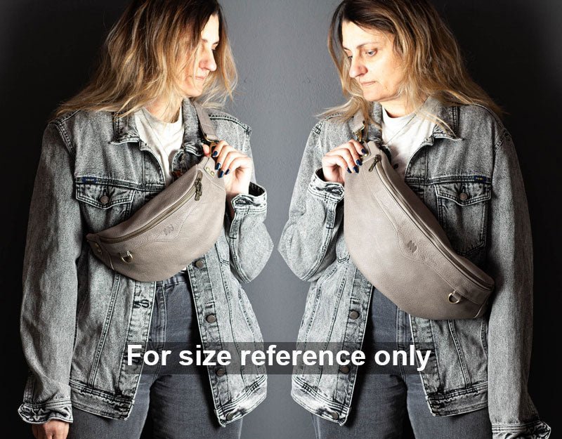 milloo Haris Fanny Pack Handwoven Milk Coffee