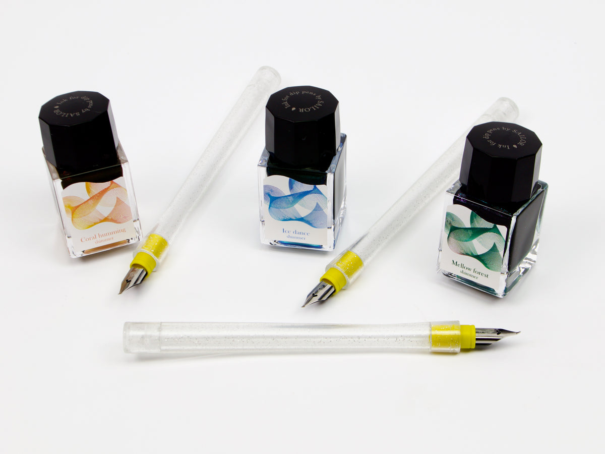 Stylo à encre Shimmer Sailor Hocoro et encre Dipton LTD