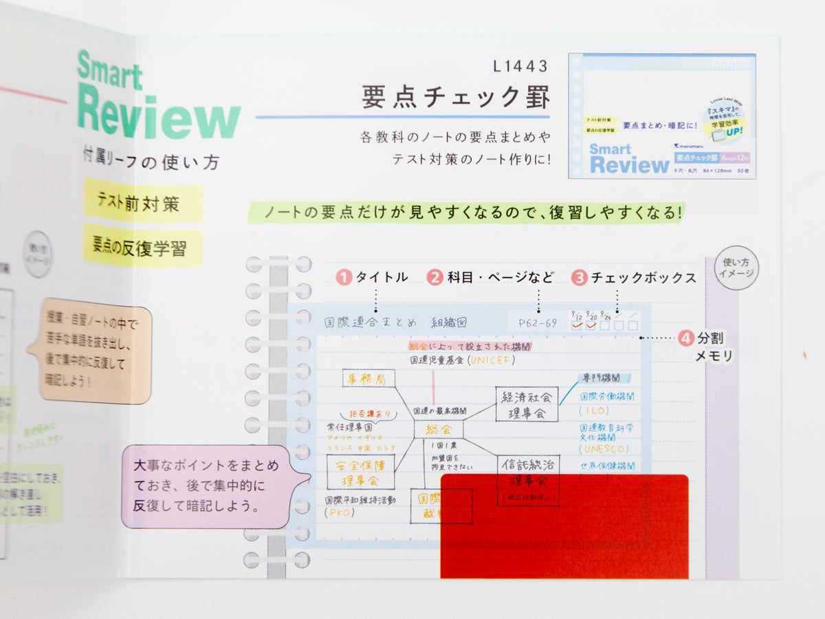 Maruman Mini Session Check Sheet