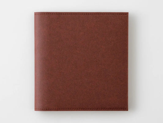 Midori MD Paper A5 Square Notebook Hard Cover (Dark Brown)
