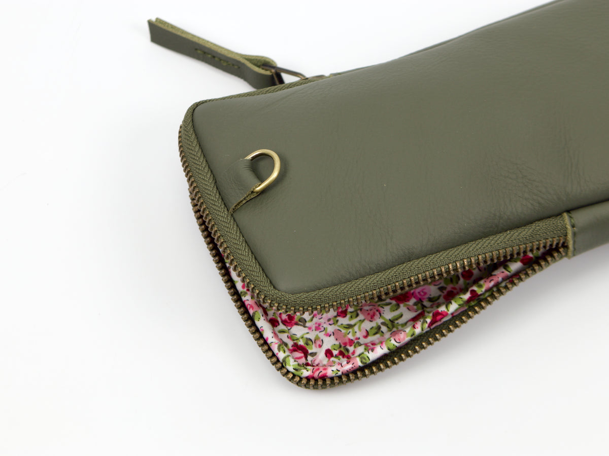 milloo Slim Pen Case Olive Green