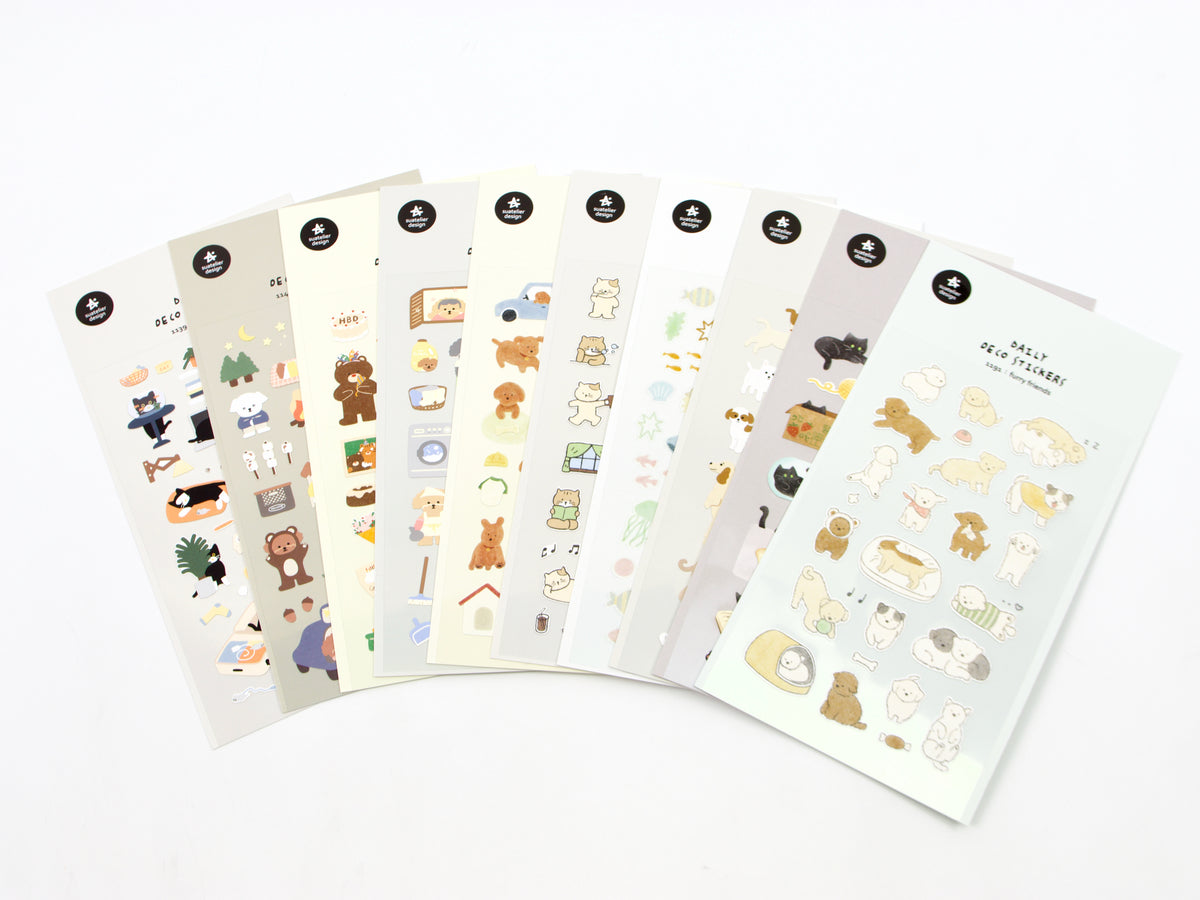 Suatelier Daily Deco Stickers (Animal Designs)