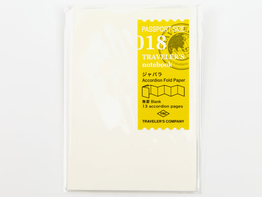 Passport 018 Accordion Fold Paper
