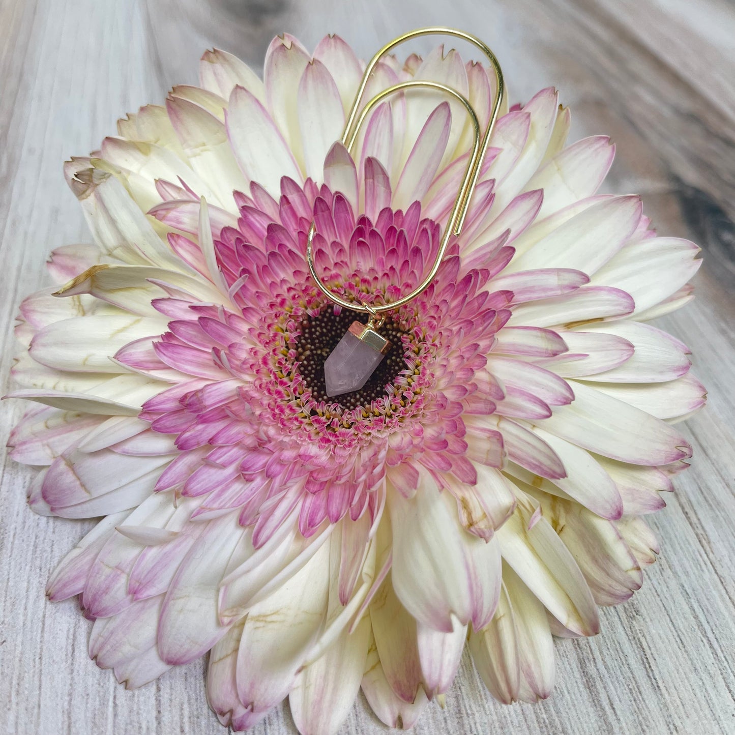 Good Witch Rose Quartz Planner Charm