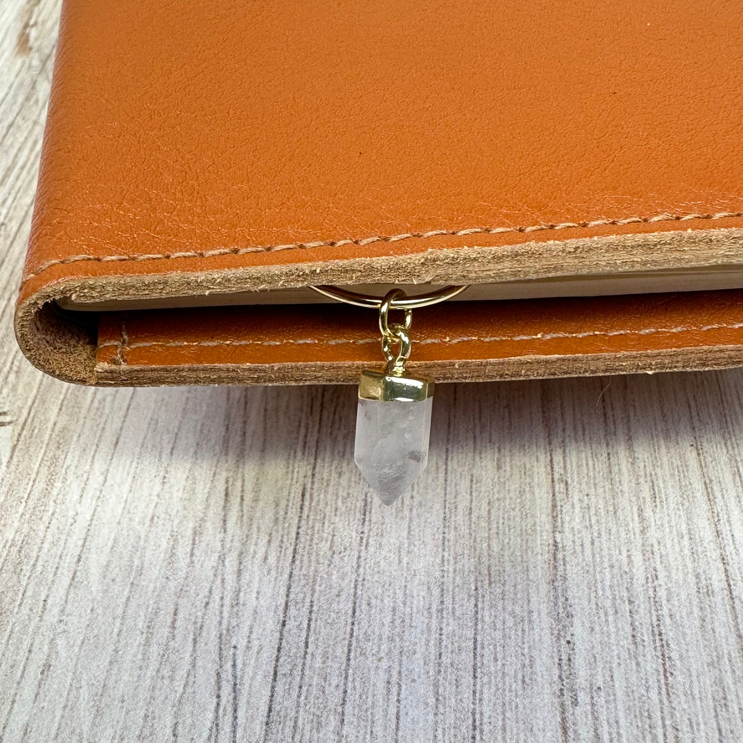 Good Witch Clear Quartz Crystal Planner Charm