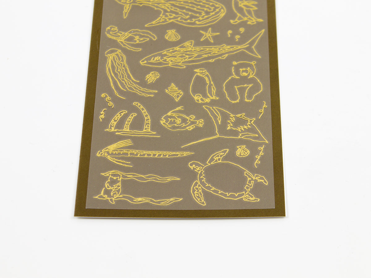 Midori Gold Foil Transfer Stickers