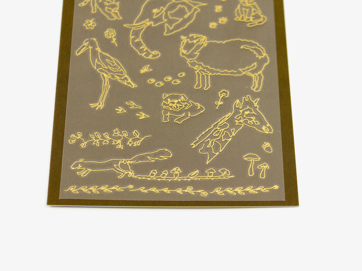 Midori Gold Foil Transfer Stickers