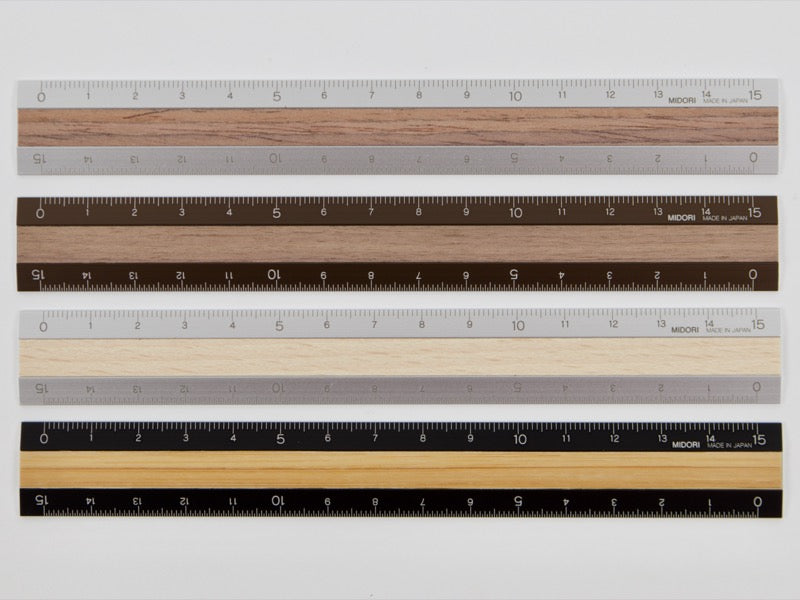 Midori Aluminum and Wood Ruler