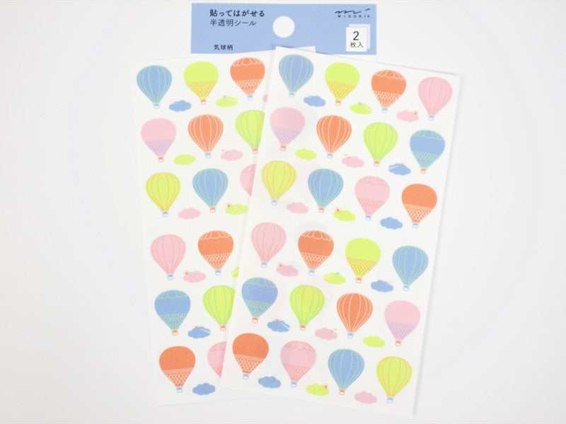 Midori Sticker Collection Translucent Colorful