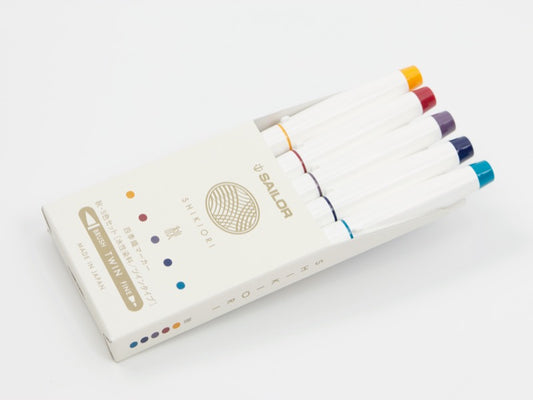 Sailor Shikiori Brush and Fine 5 Color Set